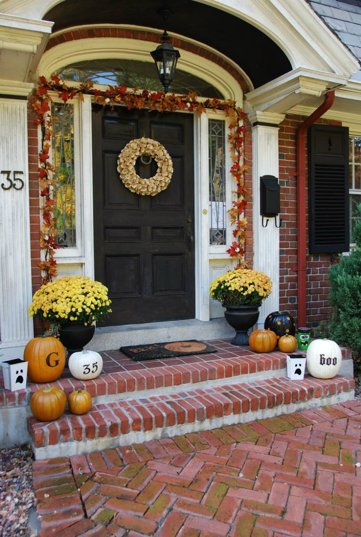 Front Doors Outdoor Halloween Decorations - Decoration Love