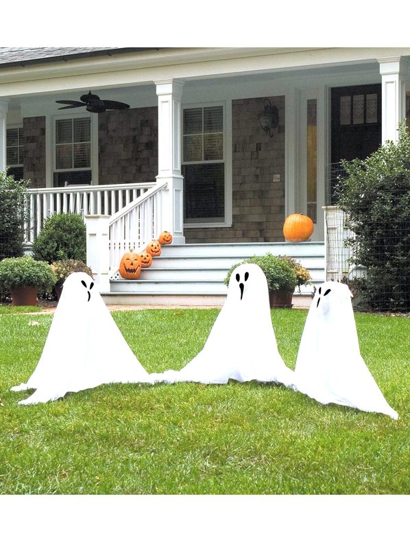Halloween Lawn Ghost Decorations
