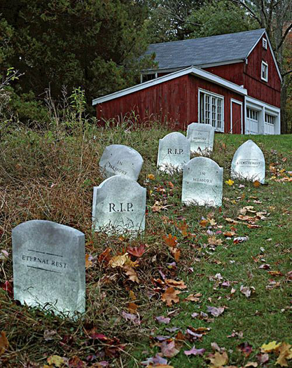 Halloween Lawn Tombstone Decorations