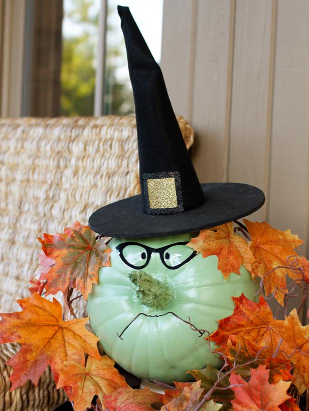 Halloween Witch Pumpkin Decorating
