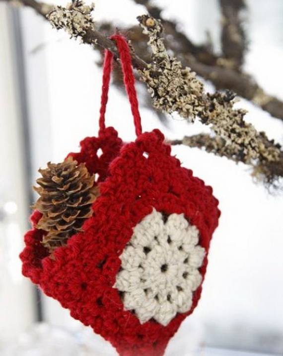 Knitted Cozy Christmas Decorations Ideas