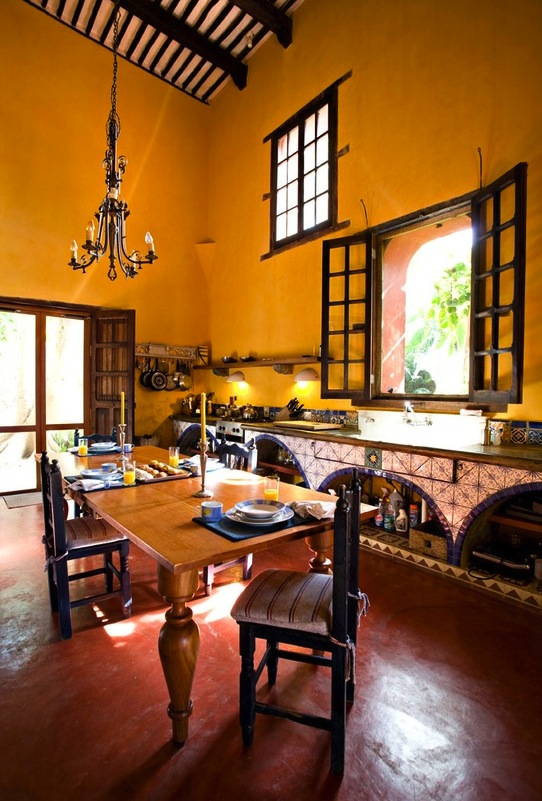 Mexican Hacienda Style Kitchen