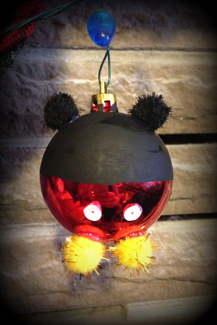 Mouse Christmas Mickey Ornament.DIY