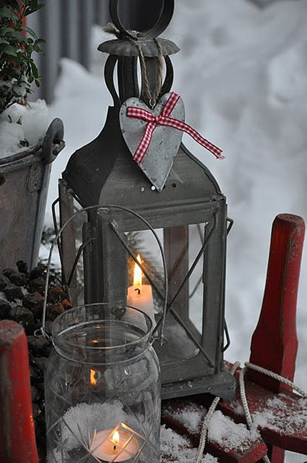 Outdoor Christmas Decorating Ideas Lanterns