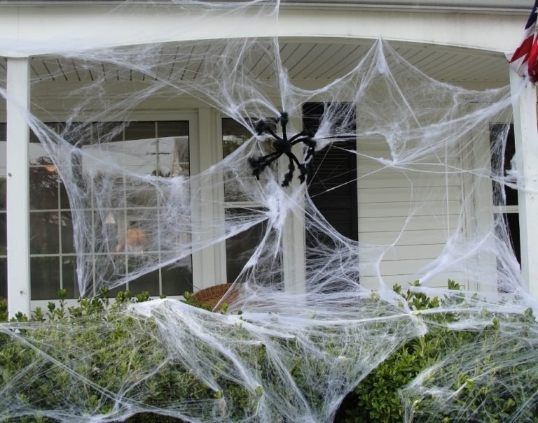 Spider Webs Outdoor Halloween Decorations - Decoration Love