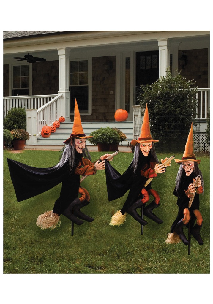 Three Witches Outdoor Halloween Decorations