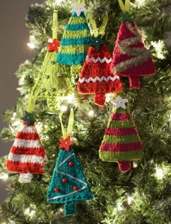 Tiny Christmas Tree Knitting Pattern