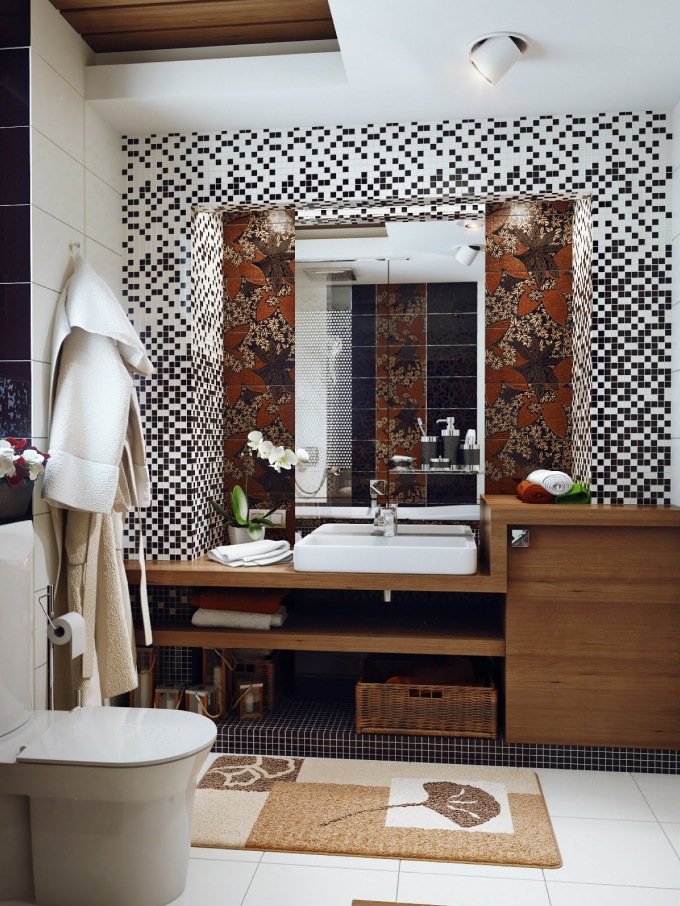 black-white-brown-bathroom-design