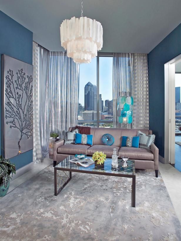 blue-and-silver-living-room