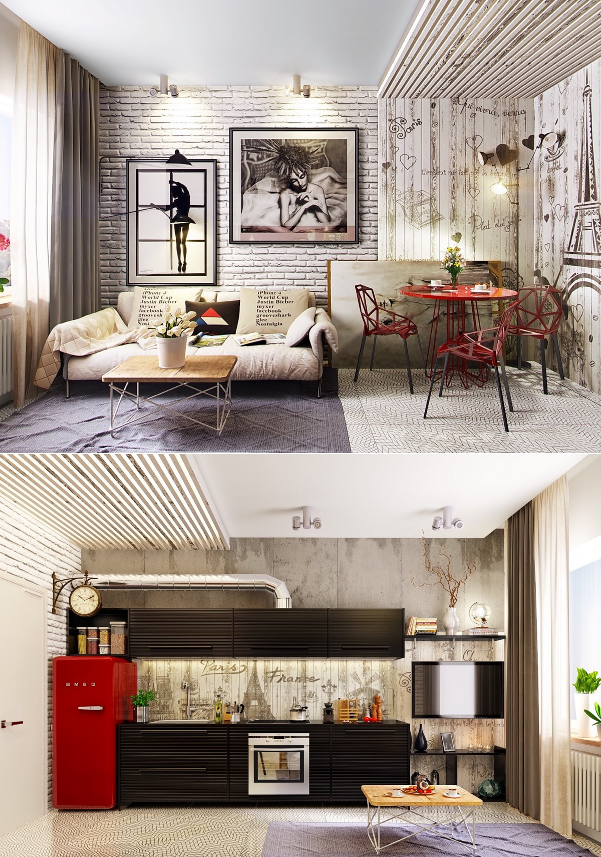 25 Industrial Living Rooms Design Ideas - Decoration Love