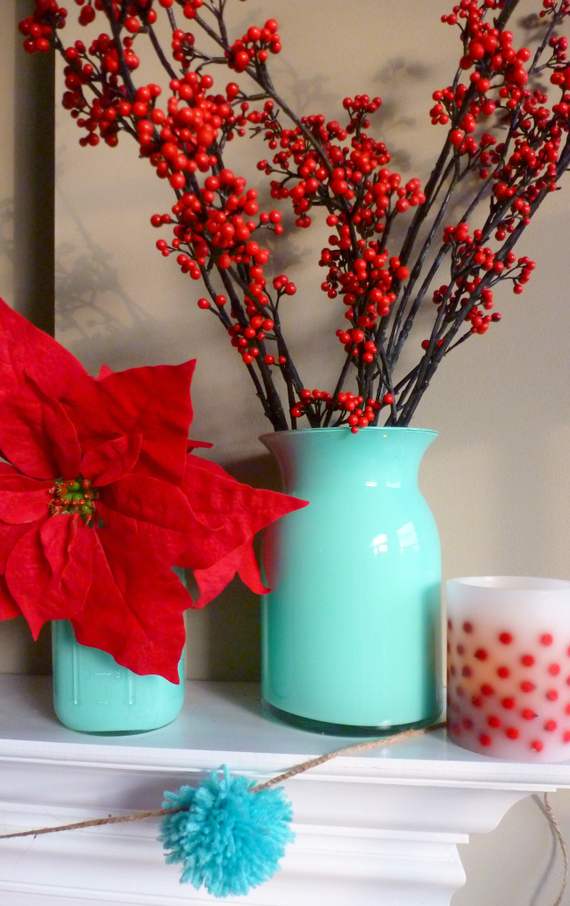 Pinterest Aqua and Red Christmas