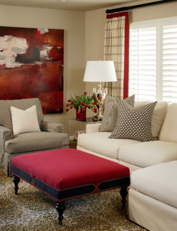 red-living-room-design