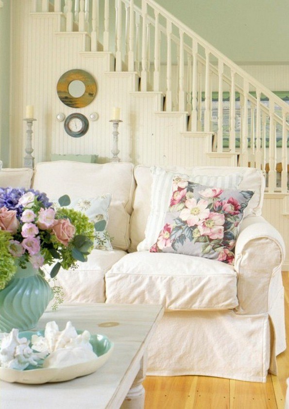 25 Dream Shabby Chic Living Room Design Ideas - Decoration Love