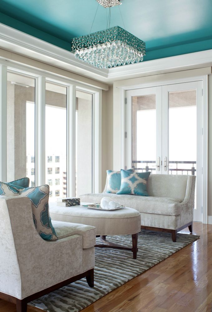 25 Turquoise Living Room Design Inspired By Beauty Of Water ...
