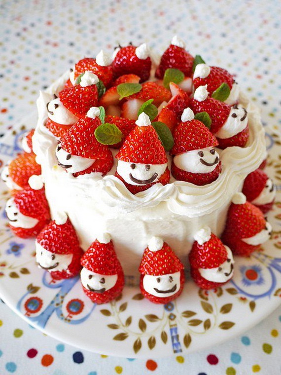 christmas-strawberry-disney-cake-design