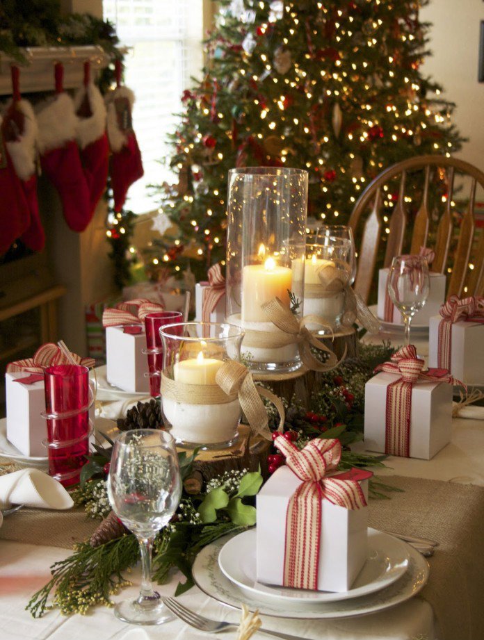 27 White Christmas Table Decorations Ideas - Decoration Love