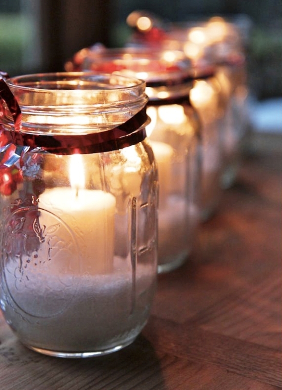 23 Christmas Lights Decorations With Mason Jars - Decoration Love