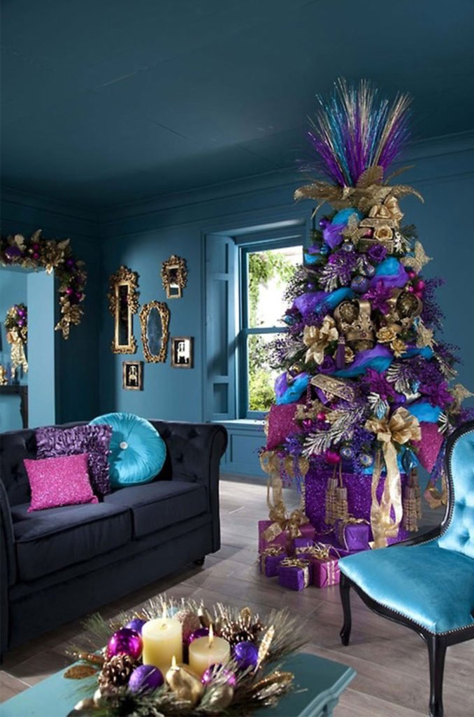 34 Blue Christmas Tree Decorations Ideas – Decoration Love