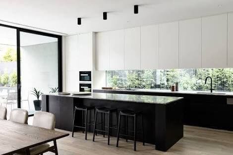 Black and white kitchen decor 2