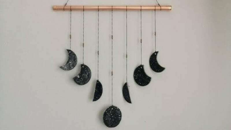 Mobile with moon phases