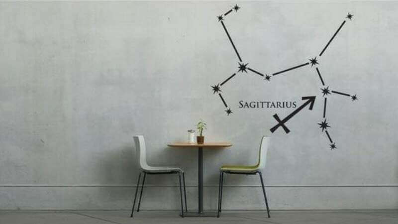 Sticker with the constellation of your sign